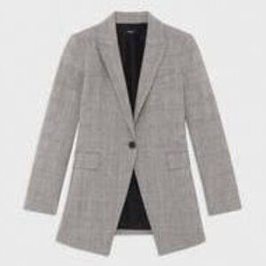 Etiennette Blazer in Good Wool - Houndstooth